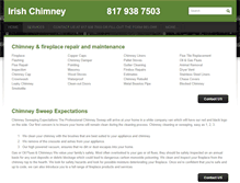 Tablet Screenshot of irishchimney.com